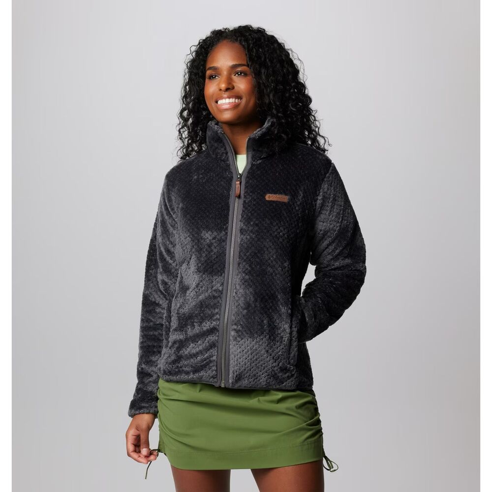 Columbia Fireside II Sherpa Full Zip Fleece in Shark Gray L - Picture 1 of 6